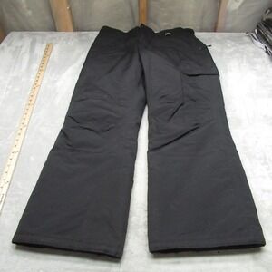 Slalom Snow Pants Women Large Black Cargo Adjustable Waist Skiing Winter 36x34